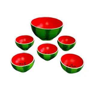 ست 6 تکه سفالی طرح یلدا