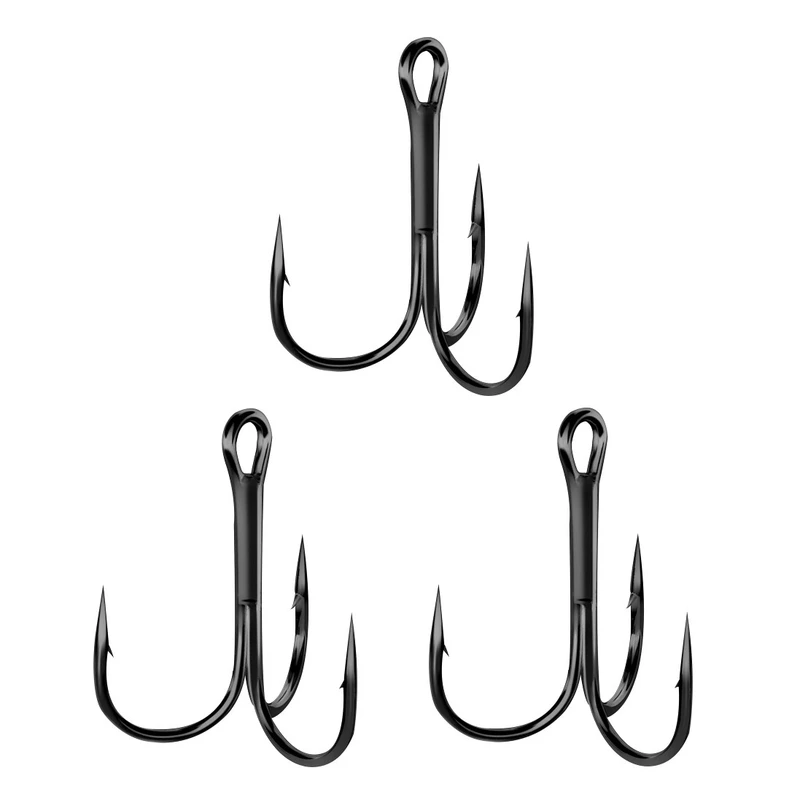 قلاب ماهیگیری نوین مدل سه شاخ سایز 1 بسته 3 عددی