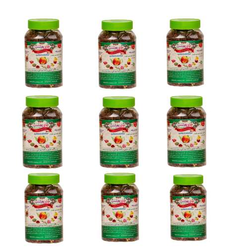 دمنوش میوه ای با طعم هل و گل قوطی چای بهشت- 170 گرم مجموعه 9 عددی