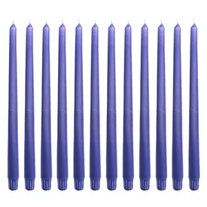 شمع قلمی بدون بو برلیکن مدل مخروطی زمان اتمام 12 ساعت بسته 12 عددی