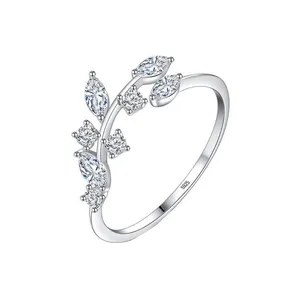  انگشتر نقره زنانه قیراط طرح مارکیز کد GH4232