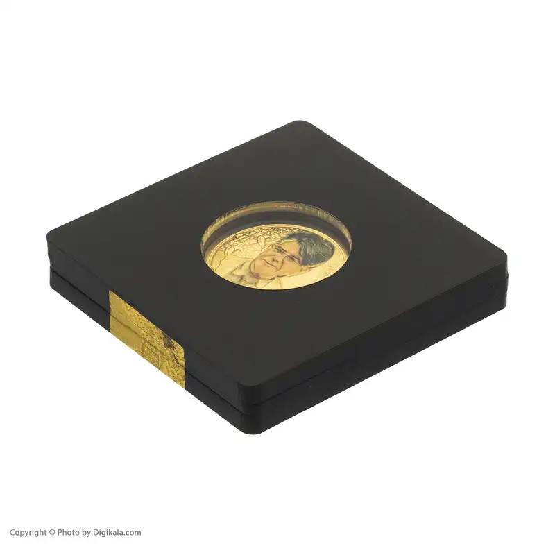 شمش طلای 24 عیار نقش برجسته طرح استاد شجریان