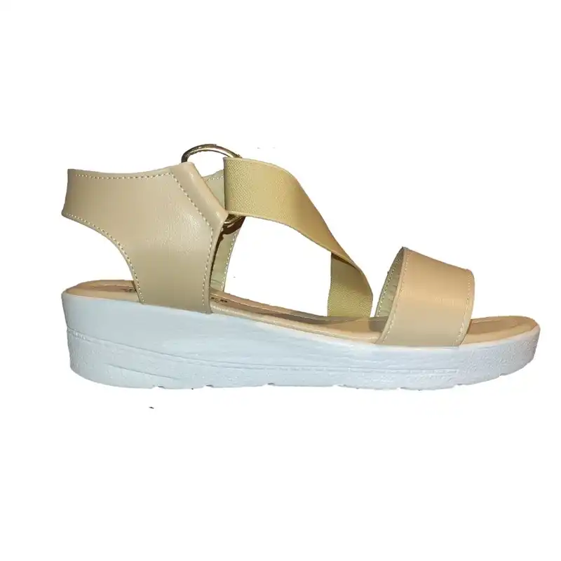 صندل زنانه شهرام طب مدل 1045 رنگ کرم