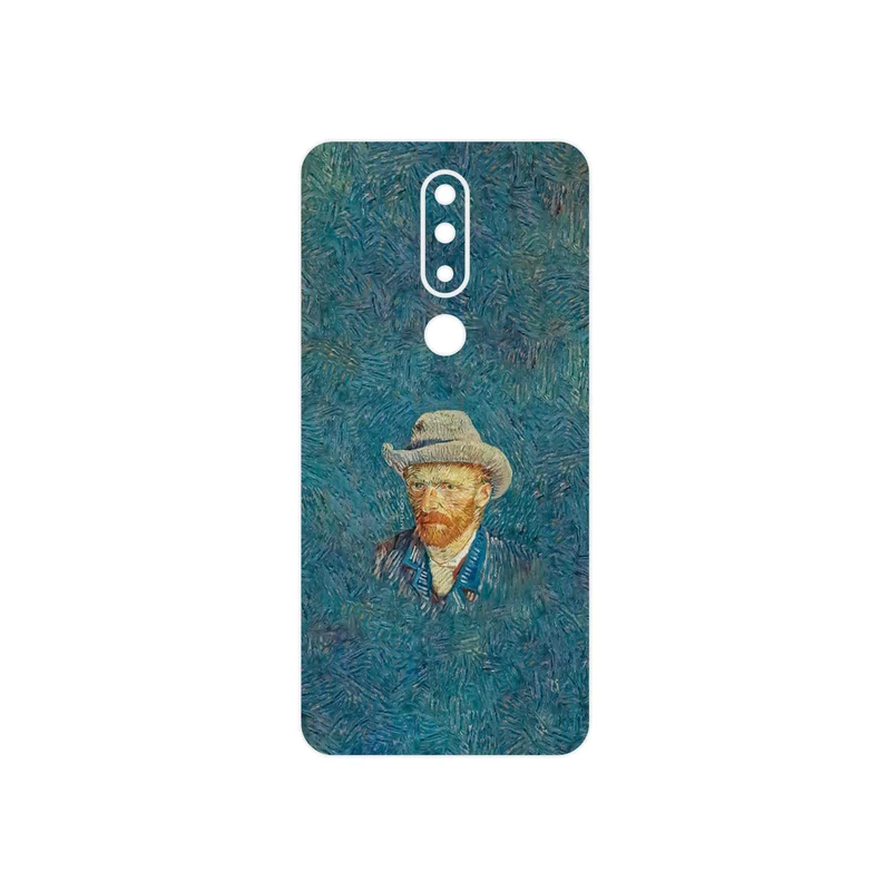 برچسب پوششی ماهوت مدل Self portrait with a gray felt hat مناسب برای گوشی موبایل نوکیا 5.1 Plus