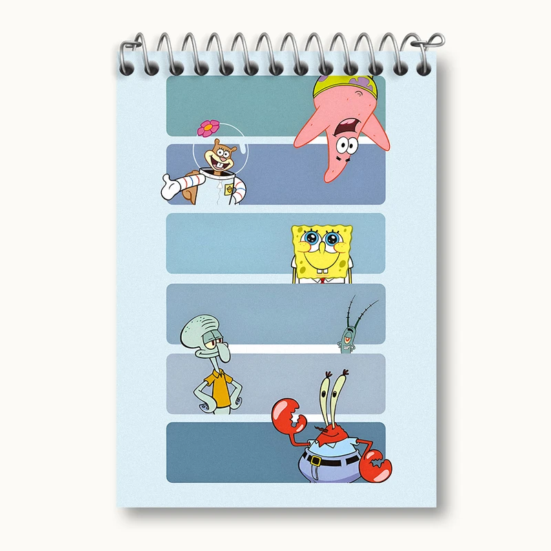 دفتر یادداشت 50 برگ خندالو طرح باب اسفنجی کد N4868