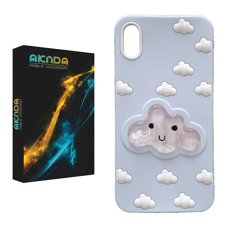کاور آکادا مدل ابر سیلیکونی مناسب برای گوشی موبایل اپل iphone X / XS