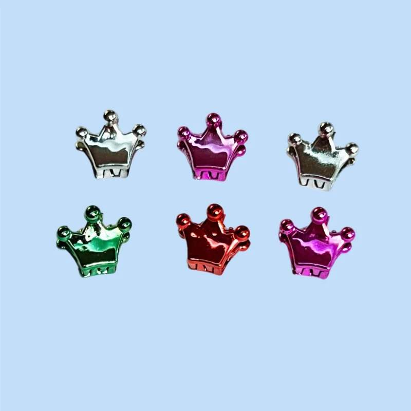 گیره مو دخترانه مدل تاج کد C-20 بسته ۶ عددی