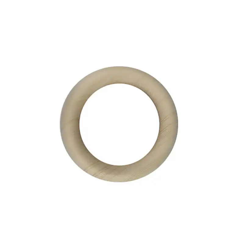 اسلایس چوبی مدل حلقه چوبی مدل 40mm بسته 5 عددی