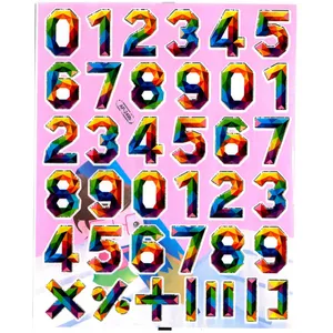 استیکر کودک مدل اعداد انگلیسی