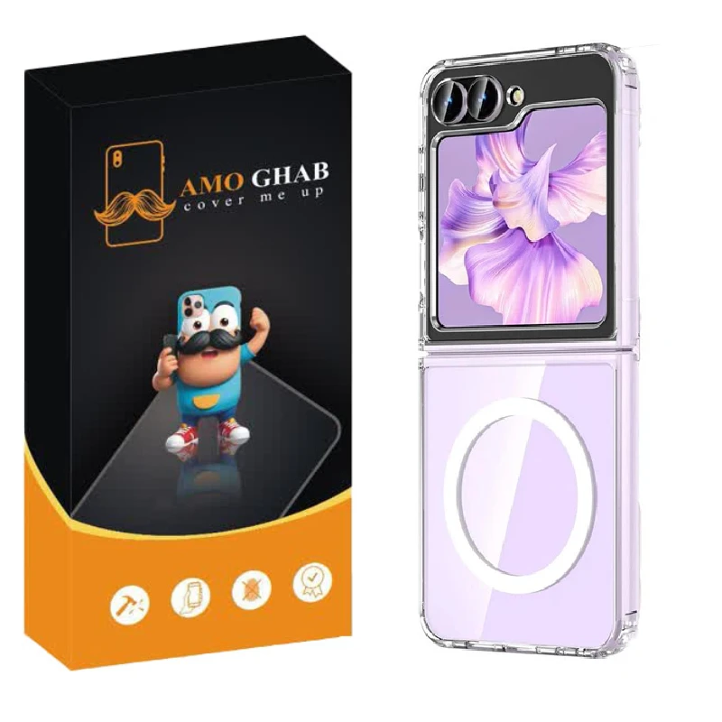 کاور عمو قاب مدل مگ سیف طرح MAGSAFE CRY مناسب برای گوشی موبایل سامسونگ Galaxy Z Filip 5