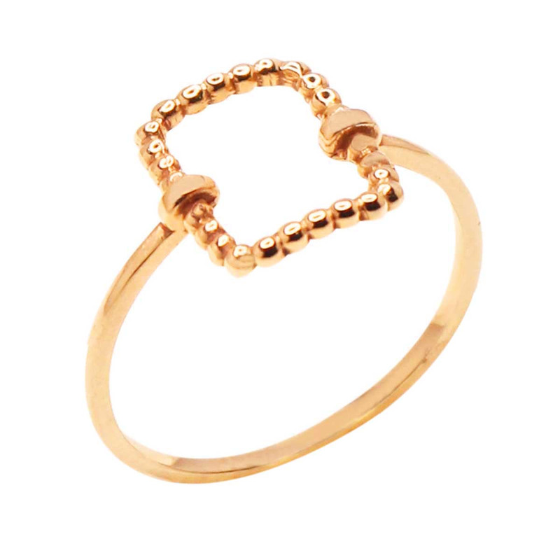 انگشتر طلا 18 عیار زنانه طلای ترنم مدل لیبرا ۶ سایز 54