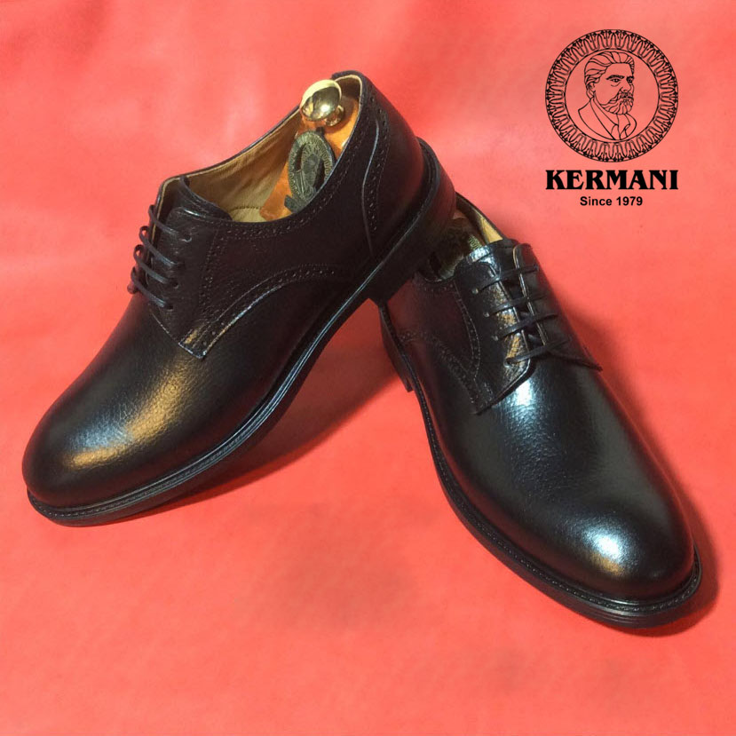 کفش مردانه کرمانی مدل چرم دستدوز طبیعی فلوتر کد 1062 رنگ مشکی -  - 5