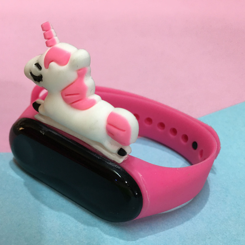 ساعت مچی دیجیتال بچگانه مدل ضد آب سیلیکونی  اسب تکشاخ UNICORN PIN کد BB