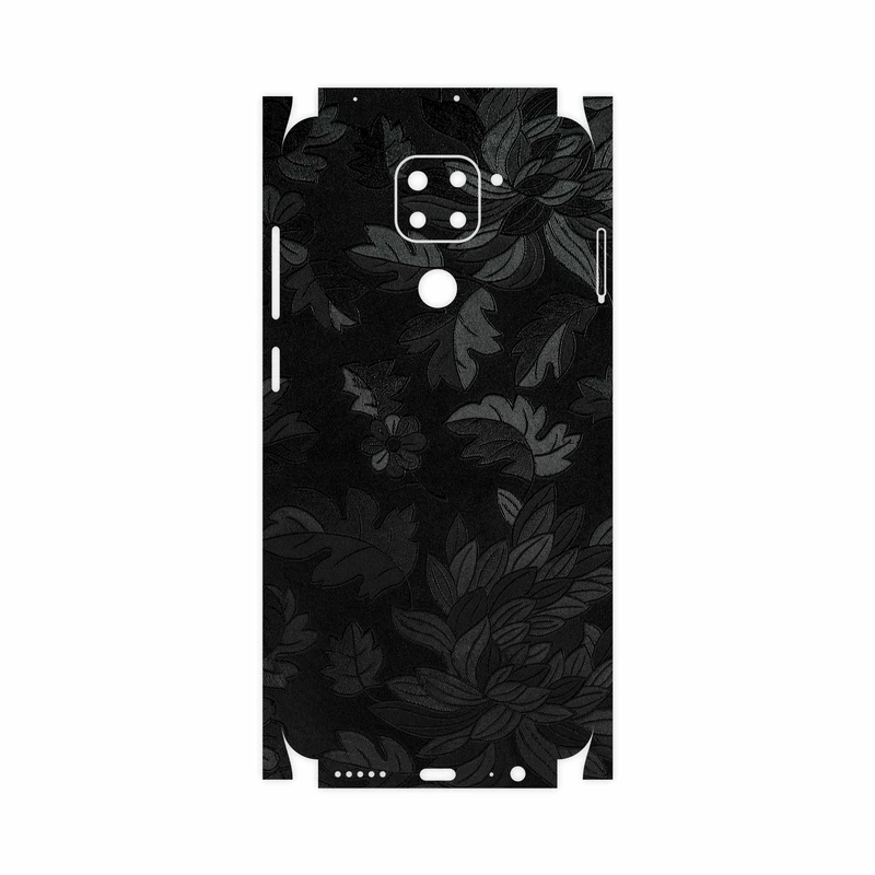 برچسب پوششی ماهوت مدل Black-Wildflower-FullSkin مناسب برای گوشی موبایل شیائومی Redmi 10X