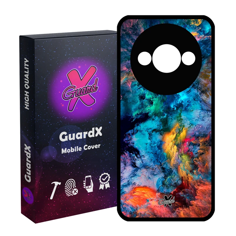 کاور گارد ایکس طرح Colors مدل قاب Glass10117 مناسب برای گوشی موبایل شیائومی Redmi A3 4G/ A3X 4G/ Poco C61