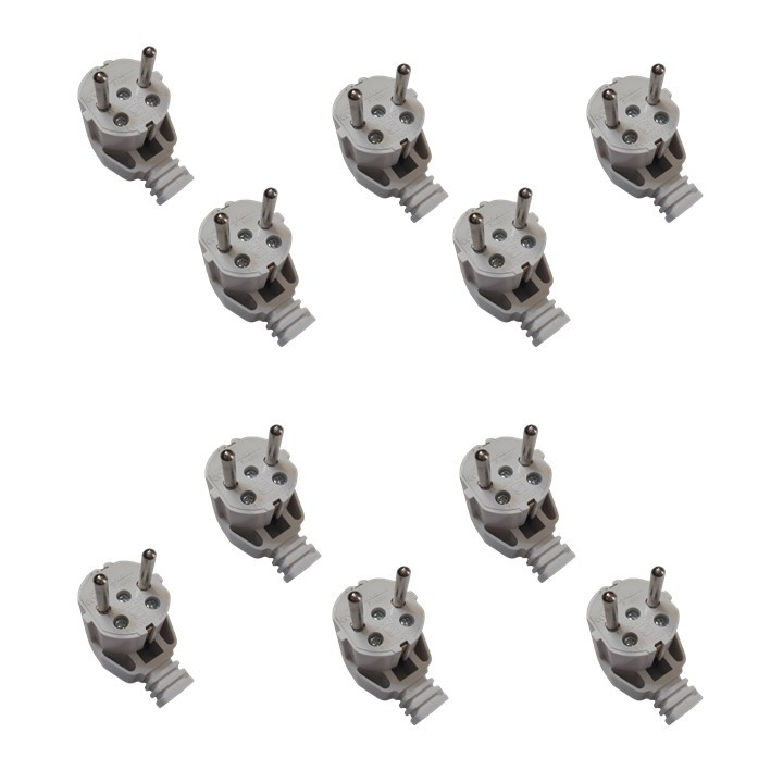 دوشاخه برق بهداد الکتریک مدل 16A مجموعه 10 عددی