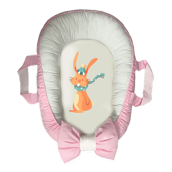 سرویس خواب سه تکه نوزاد مدل گارد محافظ دار طرح خرگوش کد 032