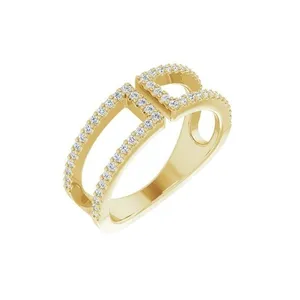   انگشتر طلا 18 عیار زنانه قیراط کد GH5990
