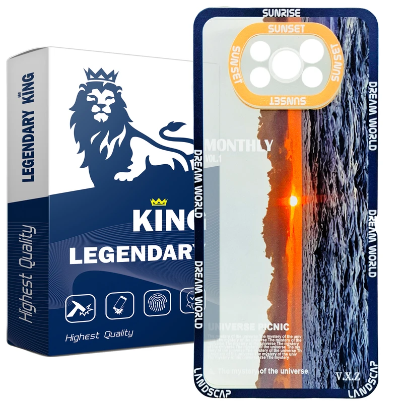 کاور لجندری کینگ مدل غروب مناسب برای گوشی موبایل شیائومی Poco X3 / X3pro
