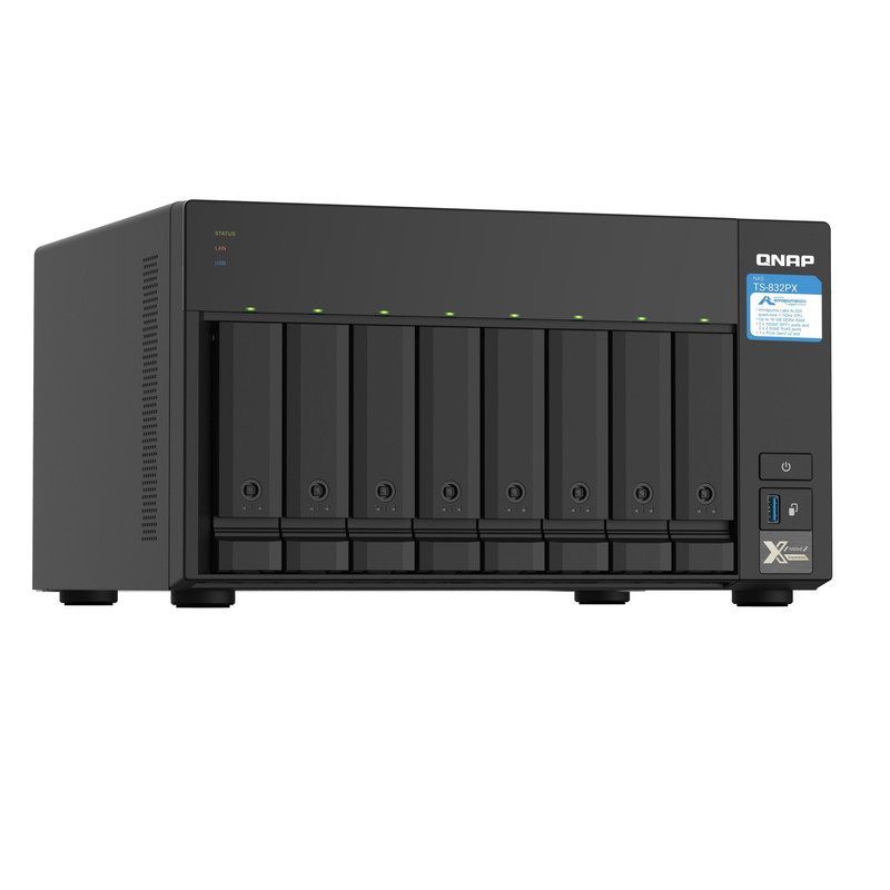 ذخیره ساز تحت شبکه کیونپ مدل  TS-832PX 4G