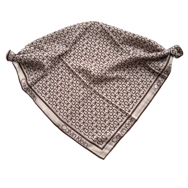 مینی اسکارف زنانه مدل نخی نوشته دار ریز