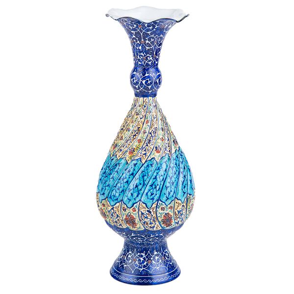 گلدان میناکاری مدل اسلیمی کد B25 گلدان میناکاری مدل اسلیمی کد B25