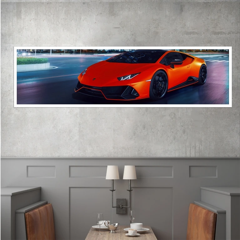 تابلو بکلیت طرح ماشین لاکچری لامبورگینی مدل کشیده W-7874