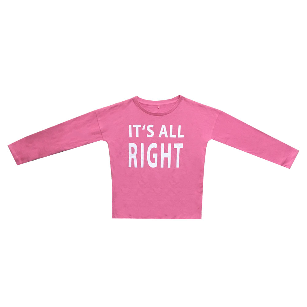 تی شرت آستین بلند دخترانه مدل  101835