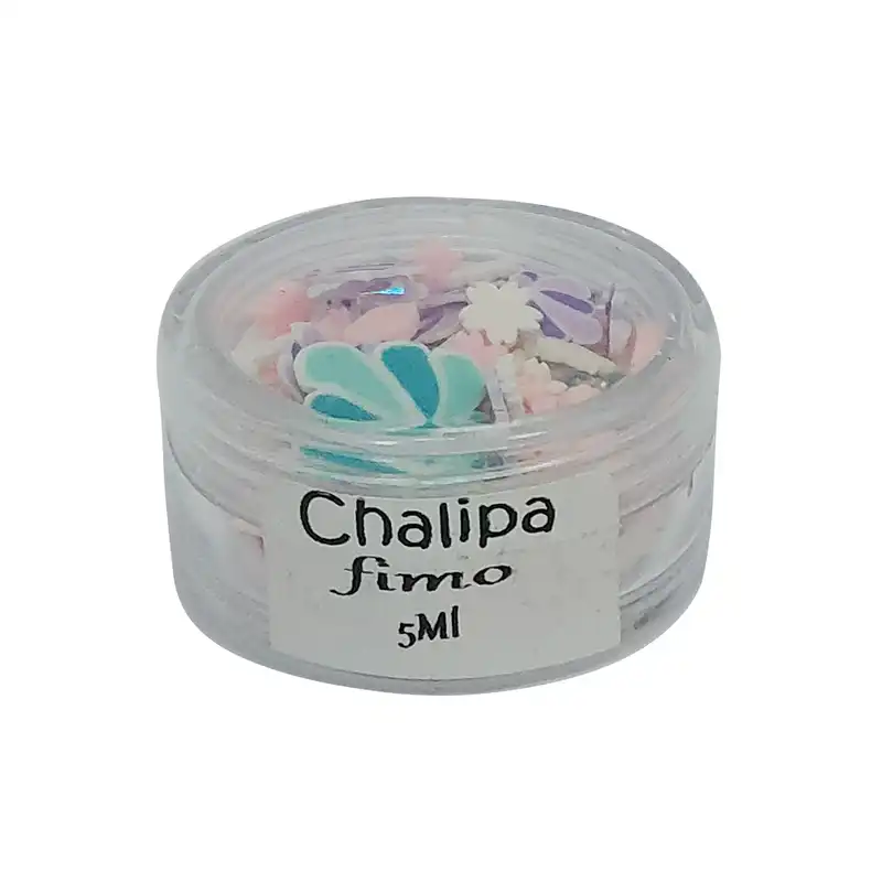 مجموعه تزئین ناخن چلیپا مدل ستاره و مروارید فیمو کد 106 بسته 100 عددی