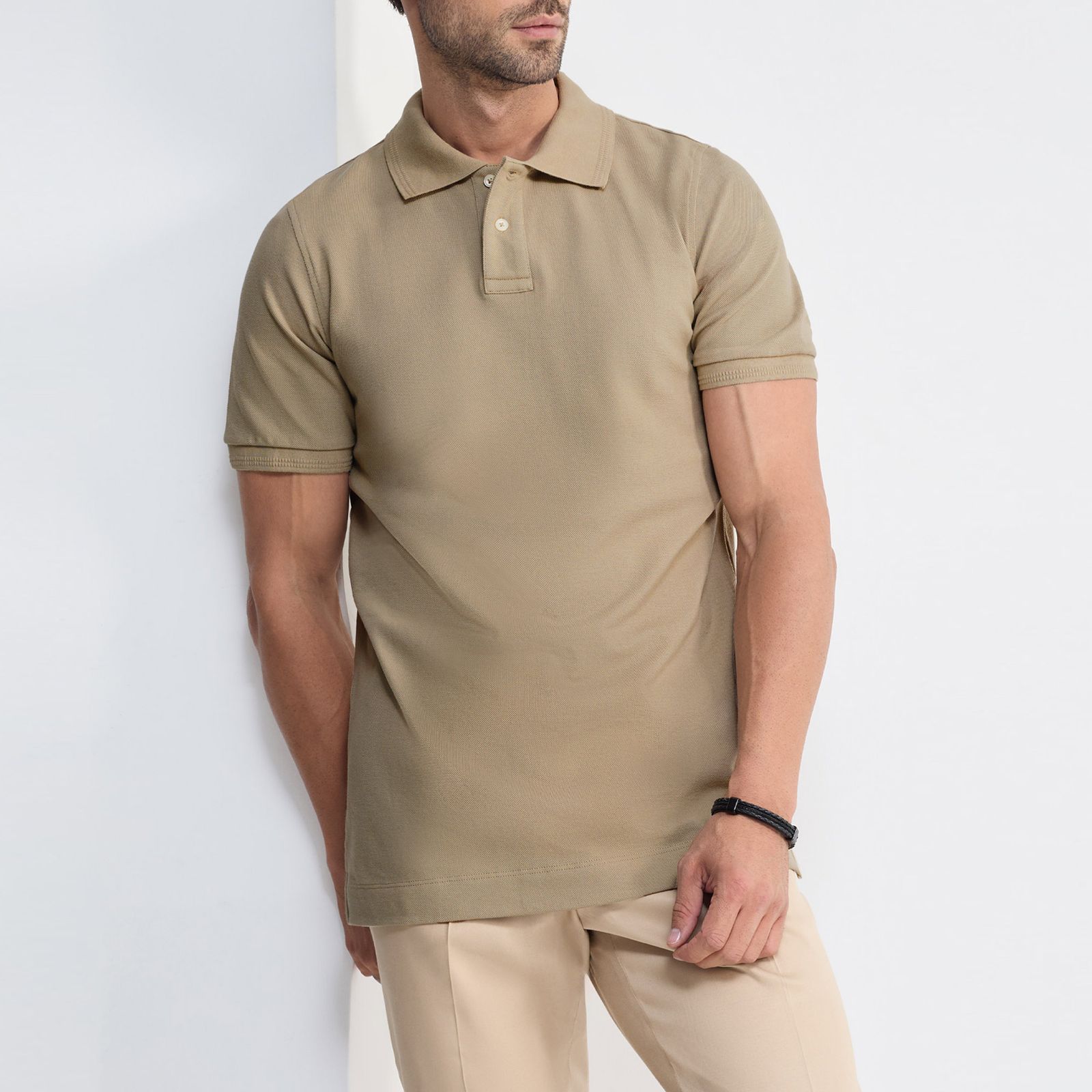 پولوشرت آستین کوتاه مردانه کروم مدل جودون 2512318 - - 2