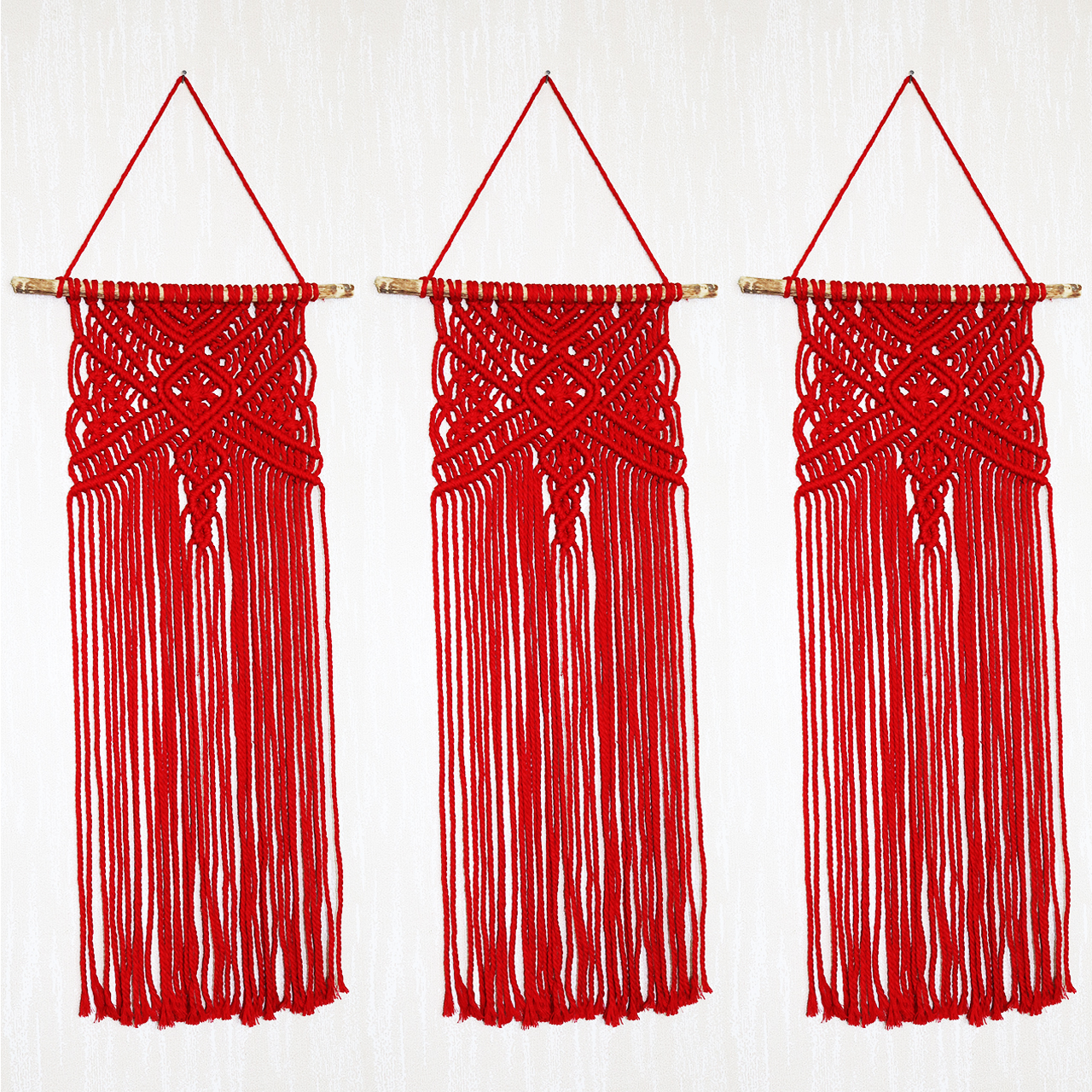 آویز بافتنی هنریسان مدل سما بسته 3 عددی