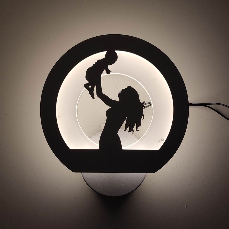 چراغ خواب مدل دیواری فانتزی طرح مادر و فرزند