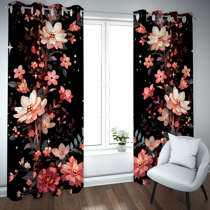 پرده مدل چاپی هازان سایز 300×150 سانتی متر 