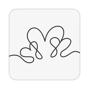 زیر لیوانی کاکتی طرح عاشقانه مدل mp40276