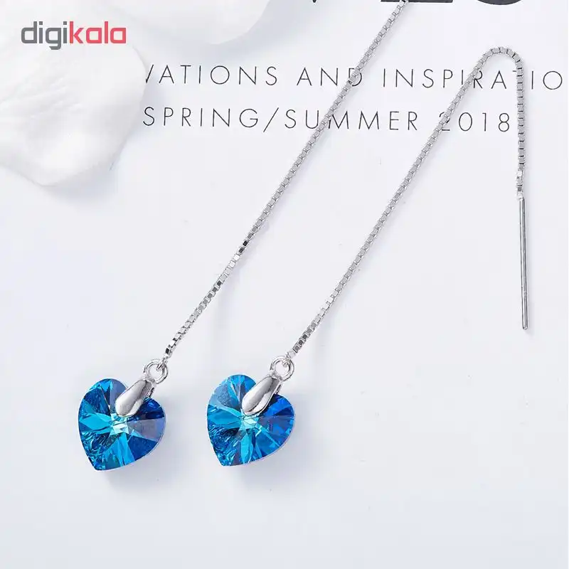 گوشواره نقره زنانه شهر جواهر مدل SJ-C-EP001