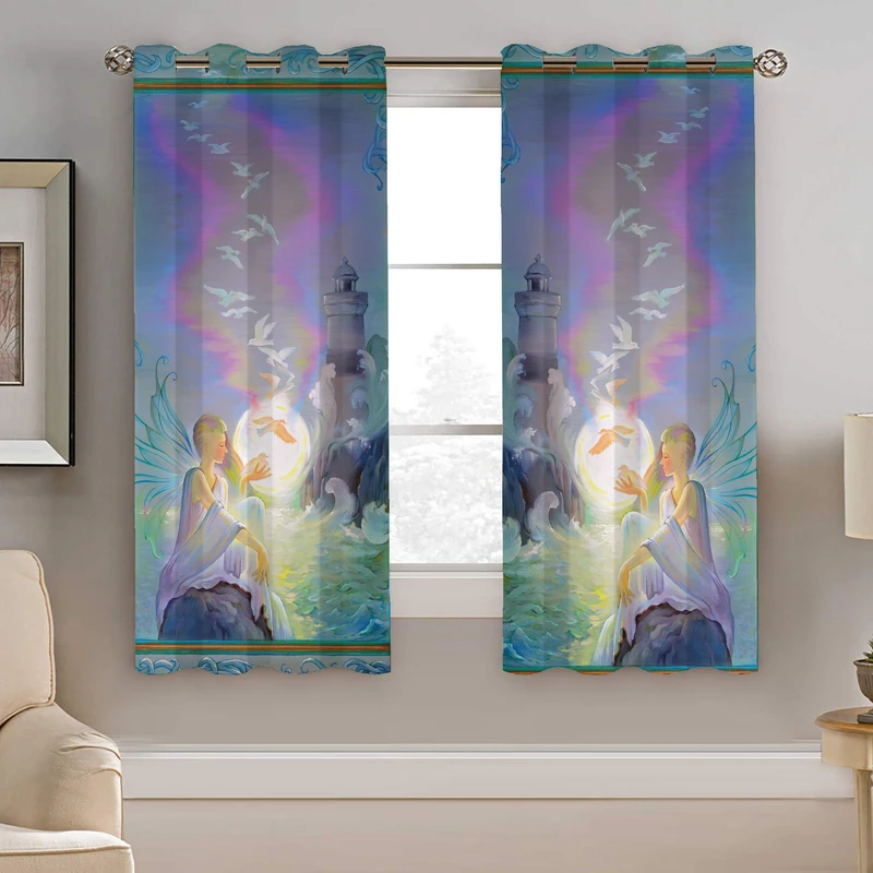 پرده نیروانا طرح فانتیزی  مدل مخمل کد 4973 سایز 140×200 سانتی متر