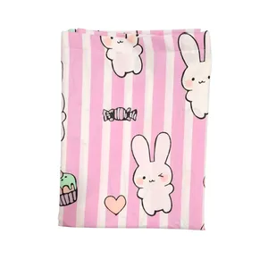 ملحفه نخ ویسکوز مدل خرگوشی یک نفره سایز 180x80 سانتی‌متر