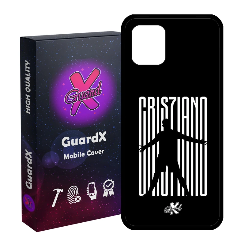 کاور گارد ایکس طرح CR7 مدل Glass10115 مناسب برای گوشی موبایل سامسونگ Galaxy Note 10 Lite