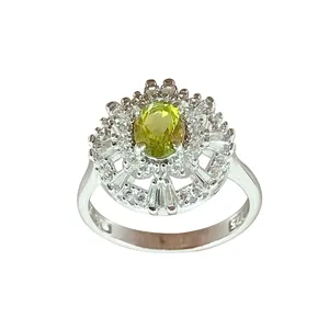 انگشتر نقره زنانه سلین کالا مدل زبرجد کد MPS-4