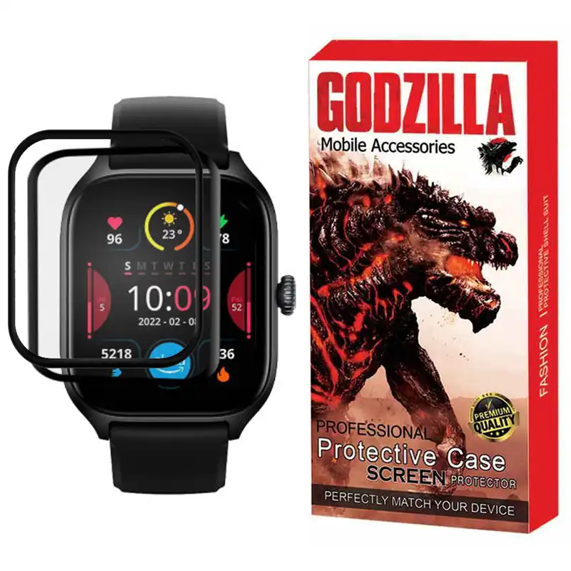 محافظ صفحه نمایش گودزیلا مدل G-PMMA مناسب برای ساعت هوشمند امیزفیت GTS 4 بسته 2 عددی