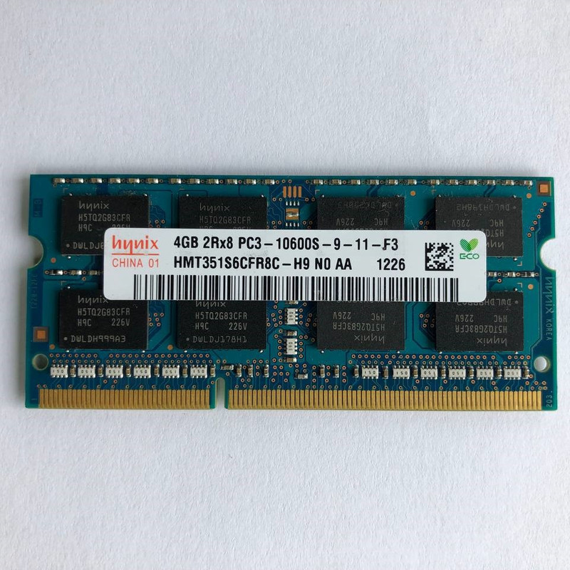 رم لپ تاپ DDR3 تک کاناله 1333 مگاهرتز هاینیکس مدل PC3-10600 ظرفیت 4 گیگابایت