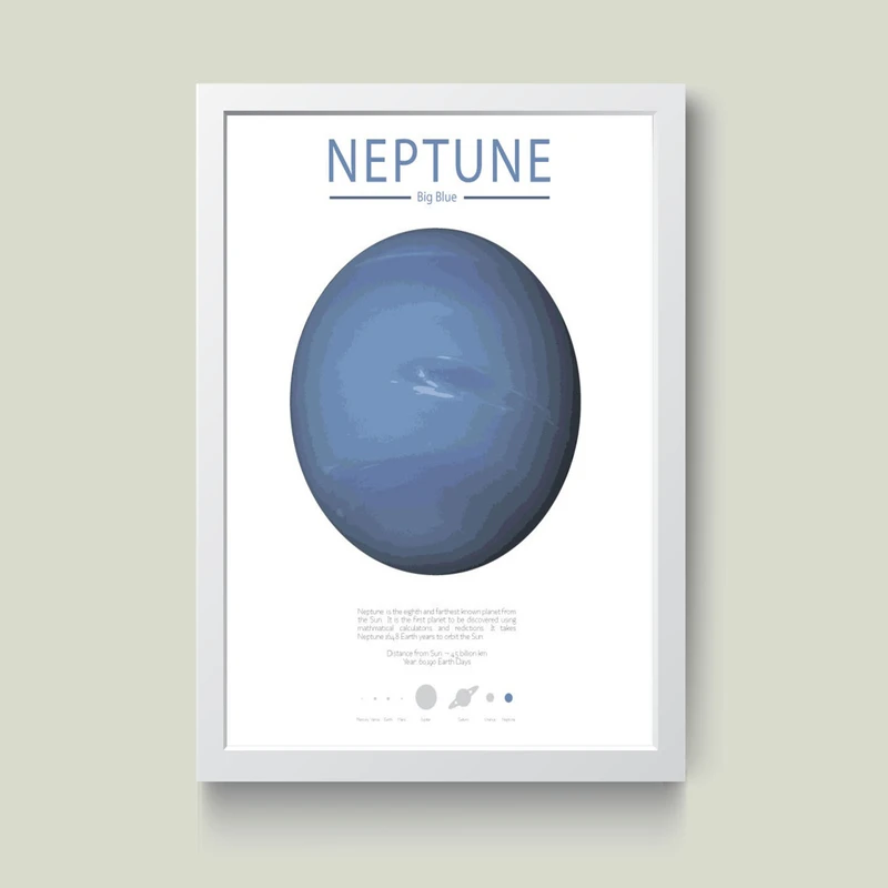تابلو مدل مینیمال نپتون Neptune کد m2422-w