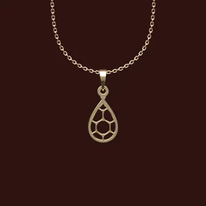 گردنبند طلا 18 عیار زنانه مدوپد مدل هندسی کد X2-1-1015