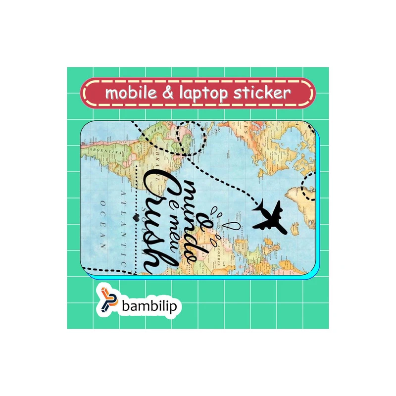 استیکر بامبیلیپ مدل کارت عابر طرح سفر و هواپیما کد 3473259