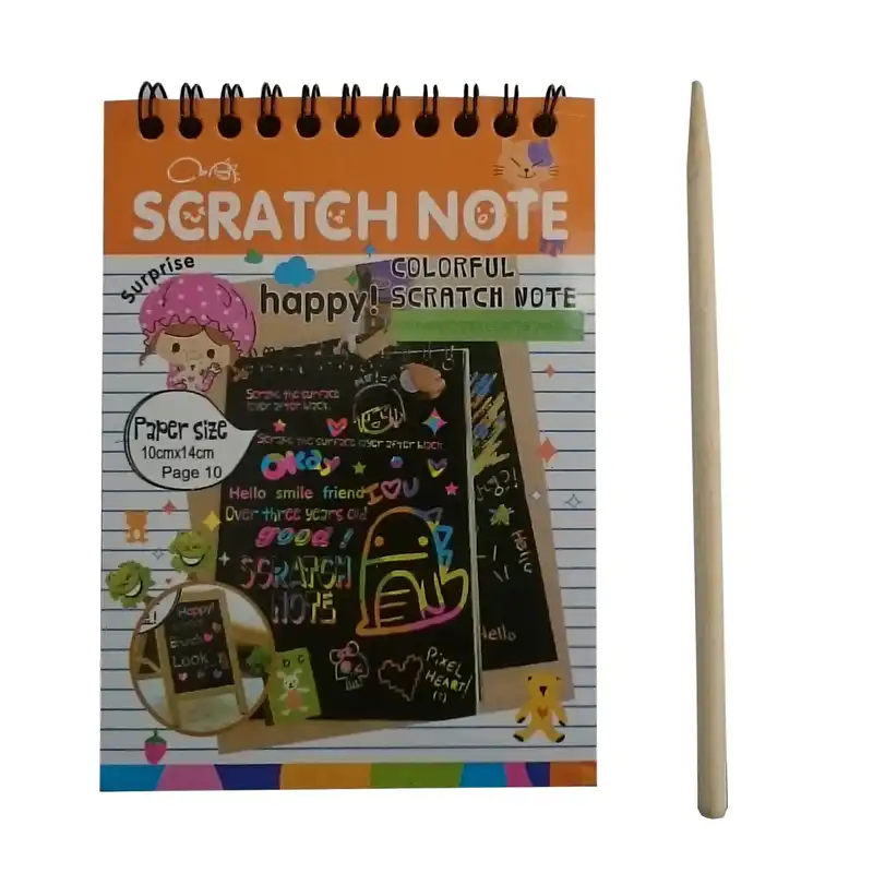 دفتر نقاشی مدل scratch note کد A6