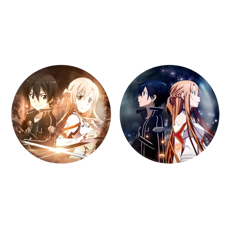 مگنت خندالو طرح انیمه هنر شمشیر زنی کد 1207212065 مجموعه 2 عددی