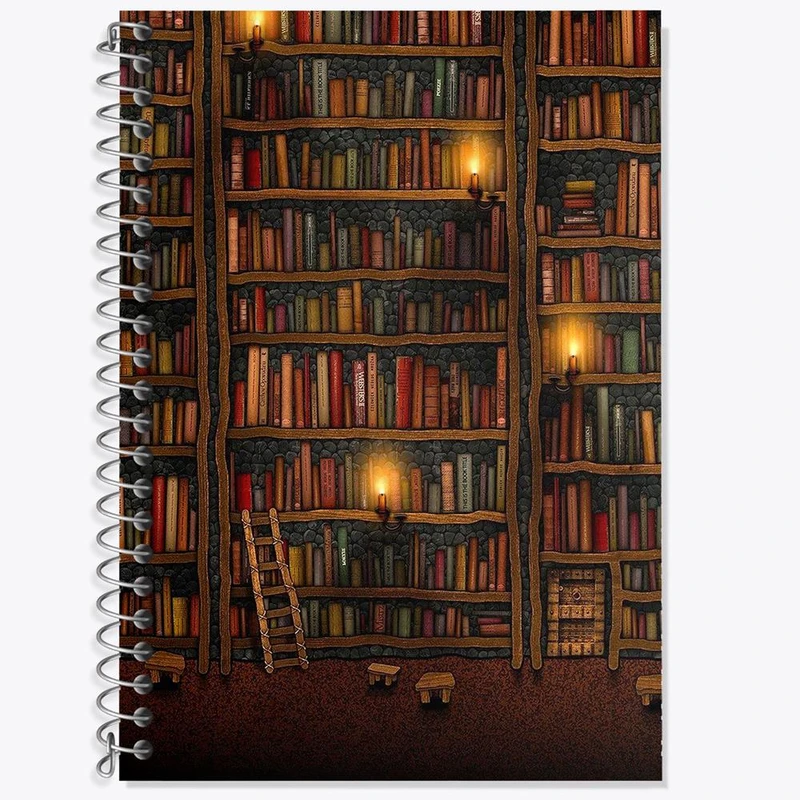 دفتر زبان 50 برگ خندالو مدل سه خط طرح کتاب کد 25859