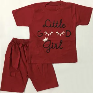 ست تی شرت و شلوارک دخترانه طرح مژه مدل A12 کد 0221