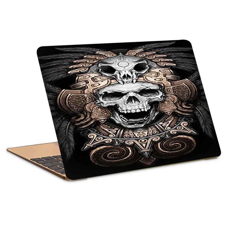 استیکر لپ تاپ طرح aztec skull tattoo designsکد c-54مناسب برای لپ تاپ 15.6 اینچ
