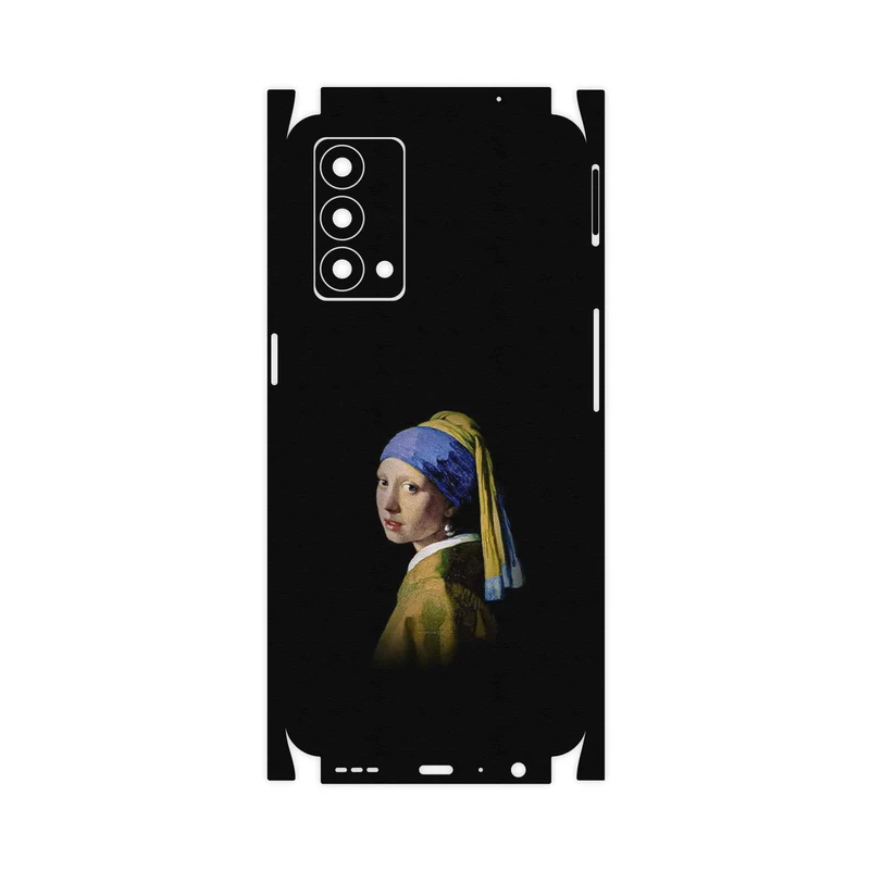 برچسب پوششی ماهوت مدل Girl with a Pearl Earring of Vermeer-FullSkin مناسب برای گوشی موبایل ریلمی GT Master